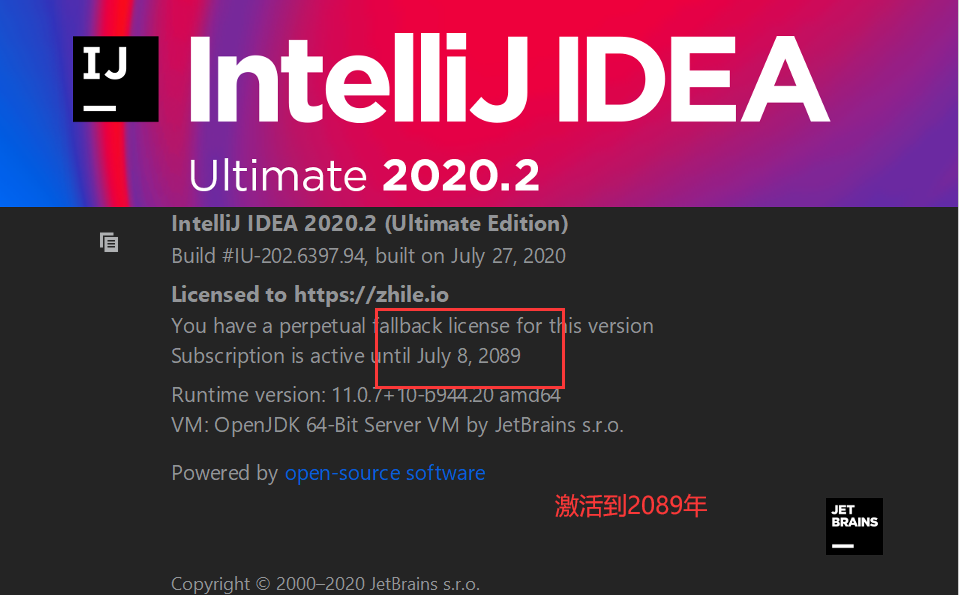 IDEA Ultimate 2020.2破解成功